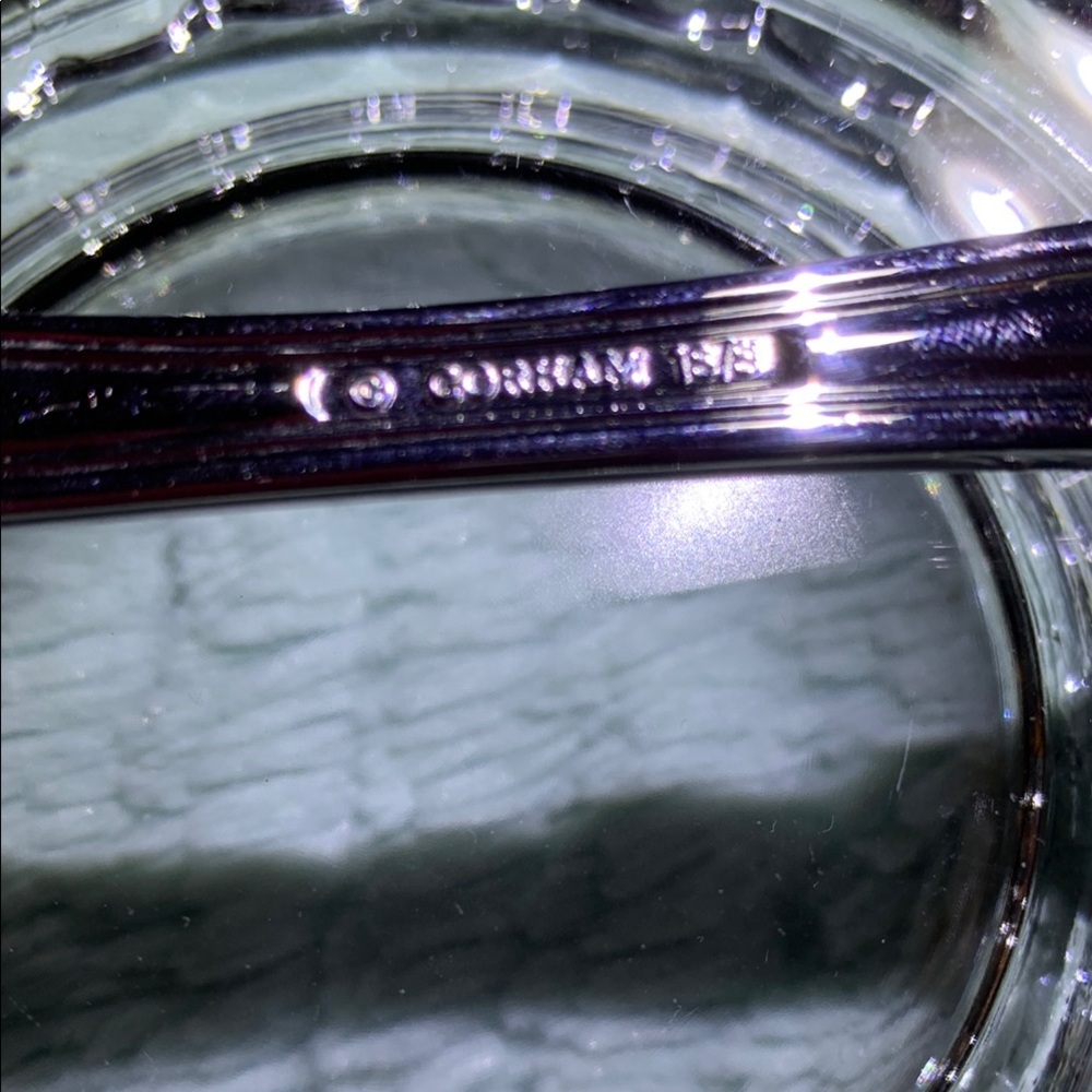 Gorham Valcourt pattern 18/8 Stainless Steel Cold Meat Serving Fork Ornate - Picture 2 of 6